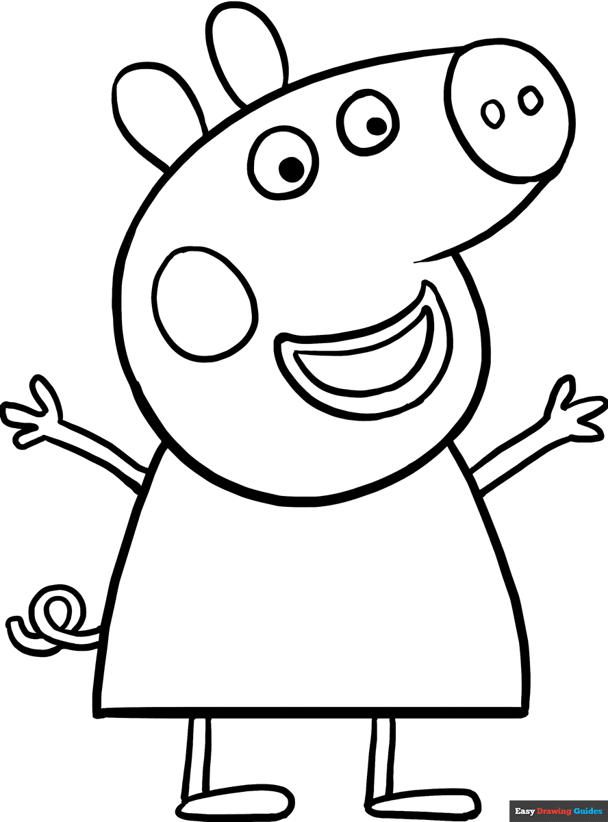 Peppa Pig Coloring Pages For Kids 11 Printable Sheets