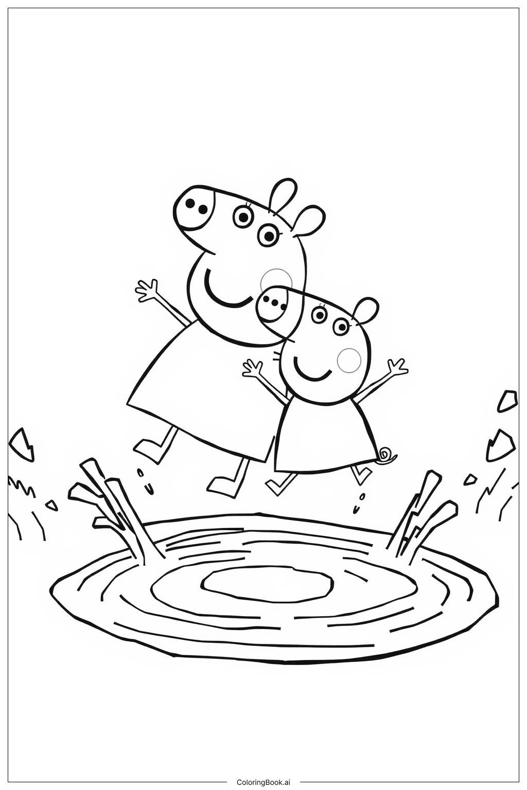 Peppa Pig George Coloring Pages Printable