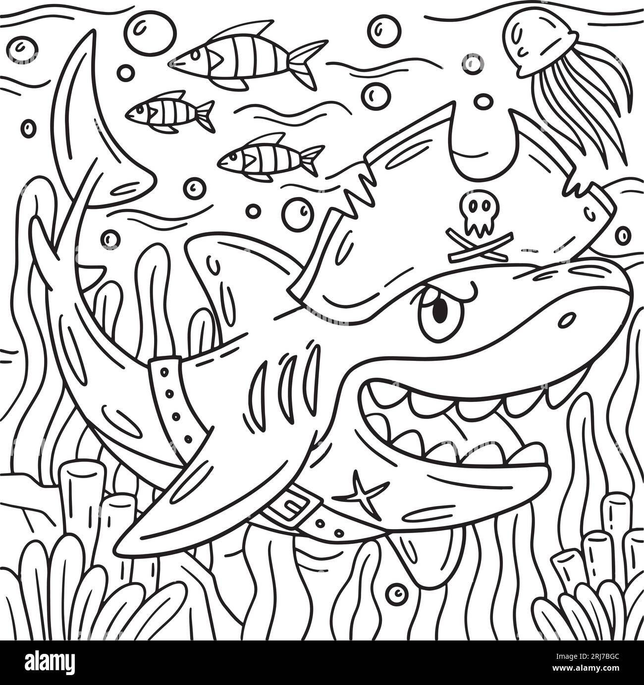 Shark Pattern Coloring Pages Shark Pattern Coloring Pages