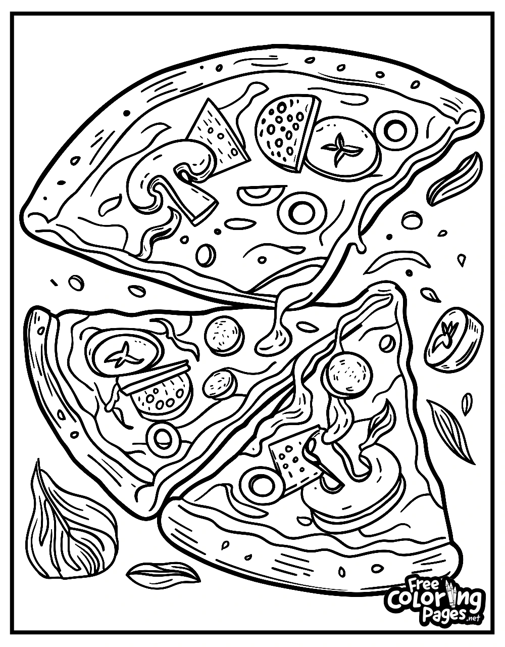 Pizza Coloring Pages Free Coloring Pages Pizza Coloring Pages Free Coloring Pages