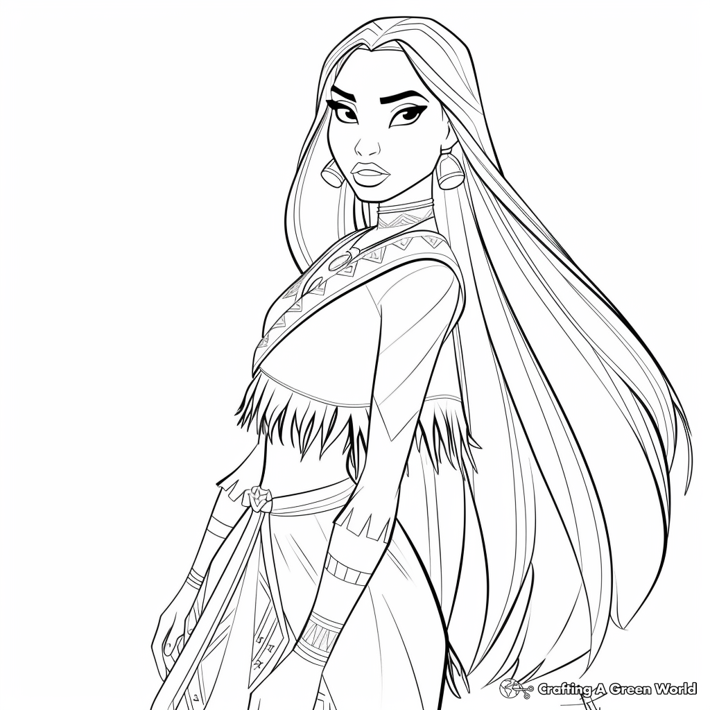 Pocahontas Coloring Pages Free Printable 