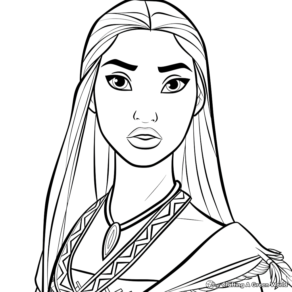 Pocahontas Coloring Pages Free Printable 
