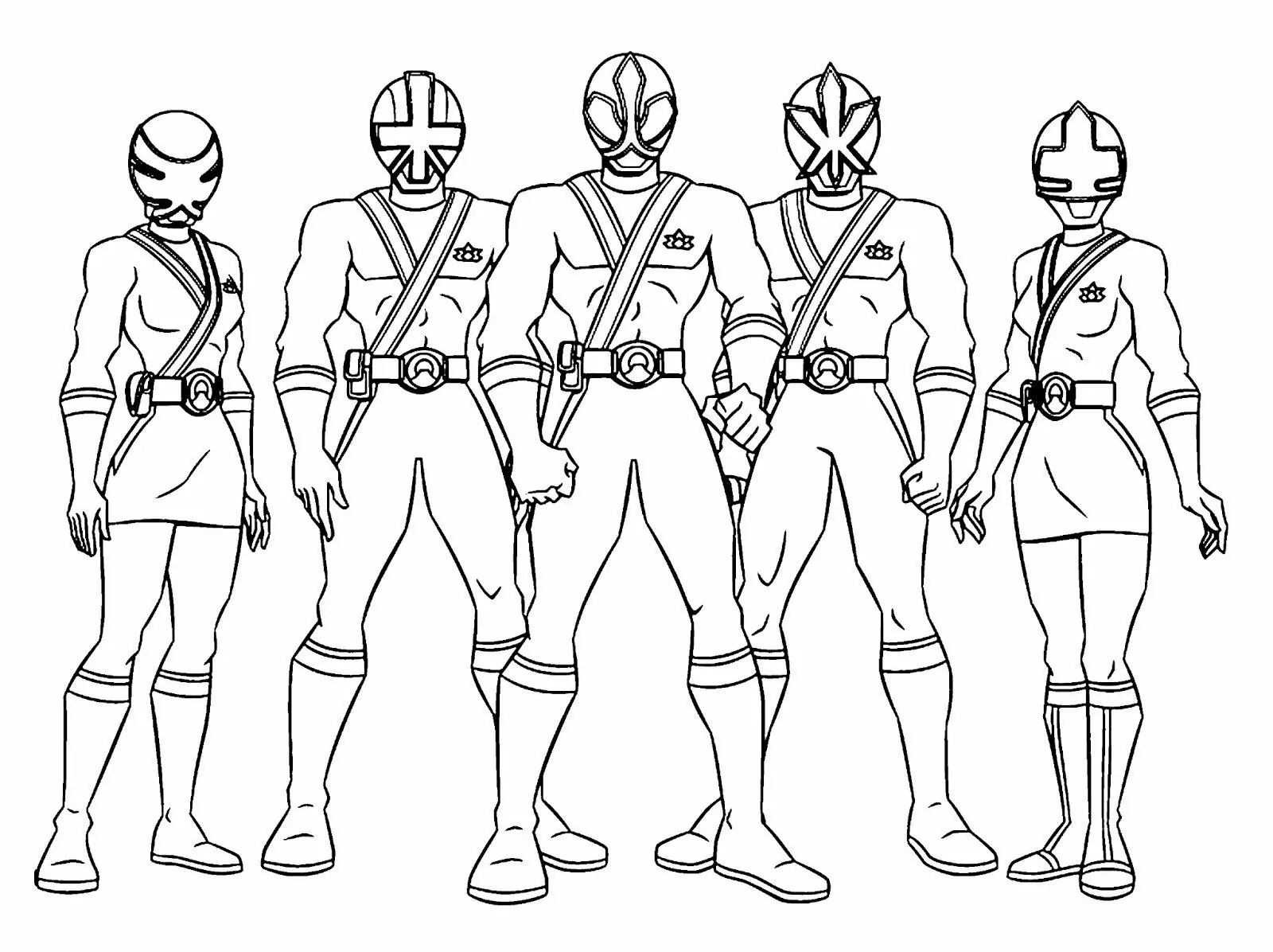Power Rangers Coloring Page