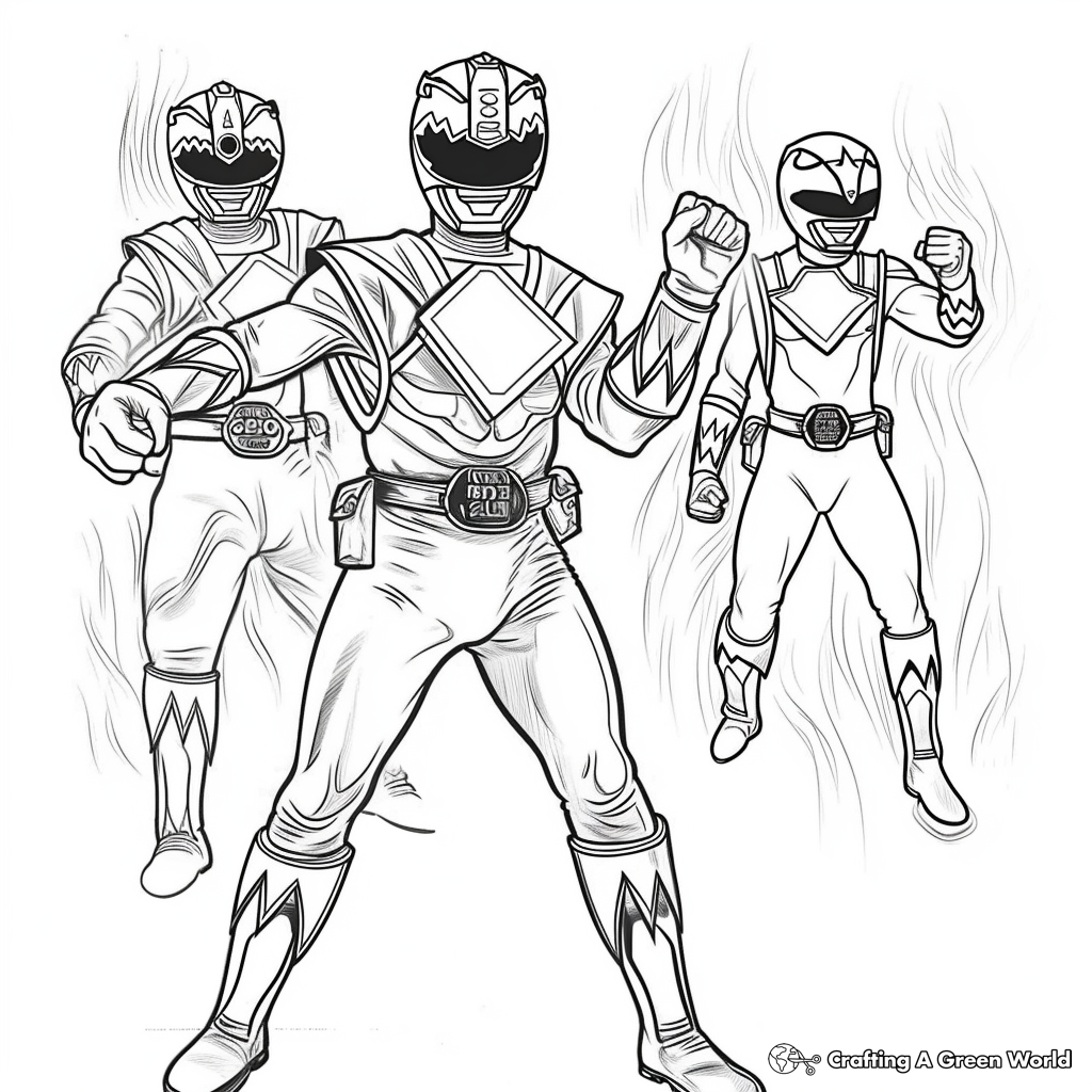 Power Rangers Coloring Pages Free Printable 