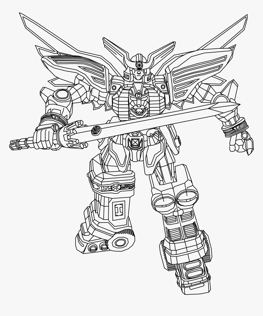Power Rangers Dino Thunder Coloring Pages Red Ranger