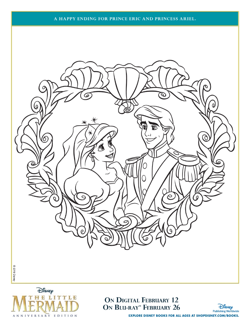Princess Ariel Prince Eric Printable Coloring Page Mama Likes This Princess Ariel Prince Eric Printable Coloring Page Mama Likes This
