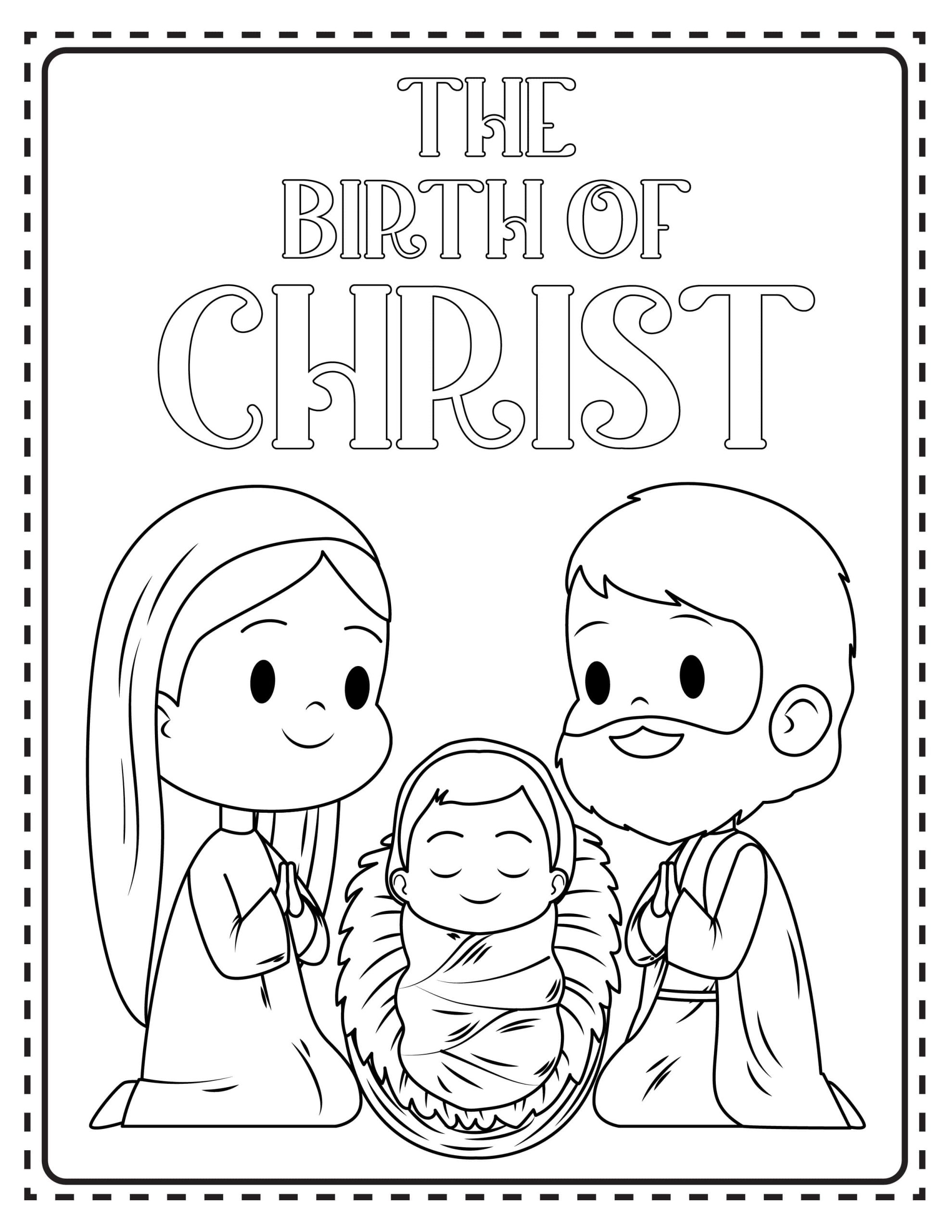 Free Printable Nativity Coloring Pages