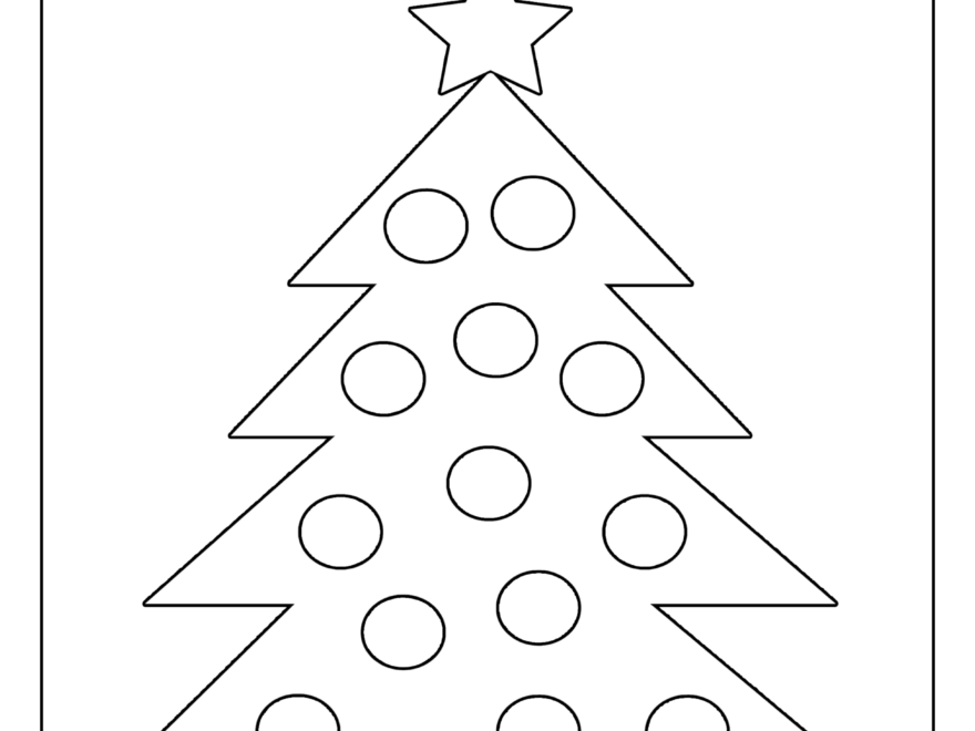 Printable Christmas Tree Coloring Pages And Sheets Free Printables Monograms Design Tools Patterns DIY Projects