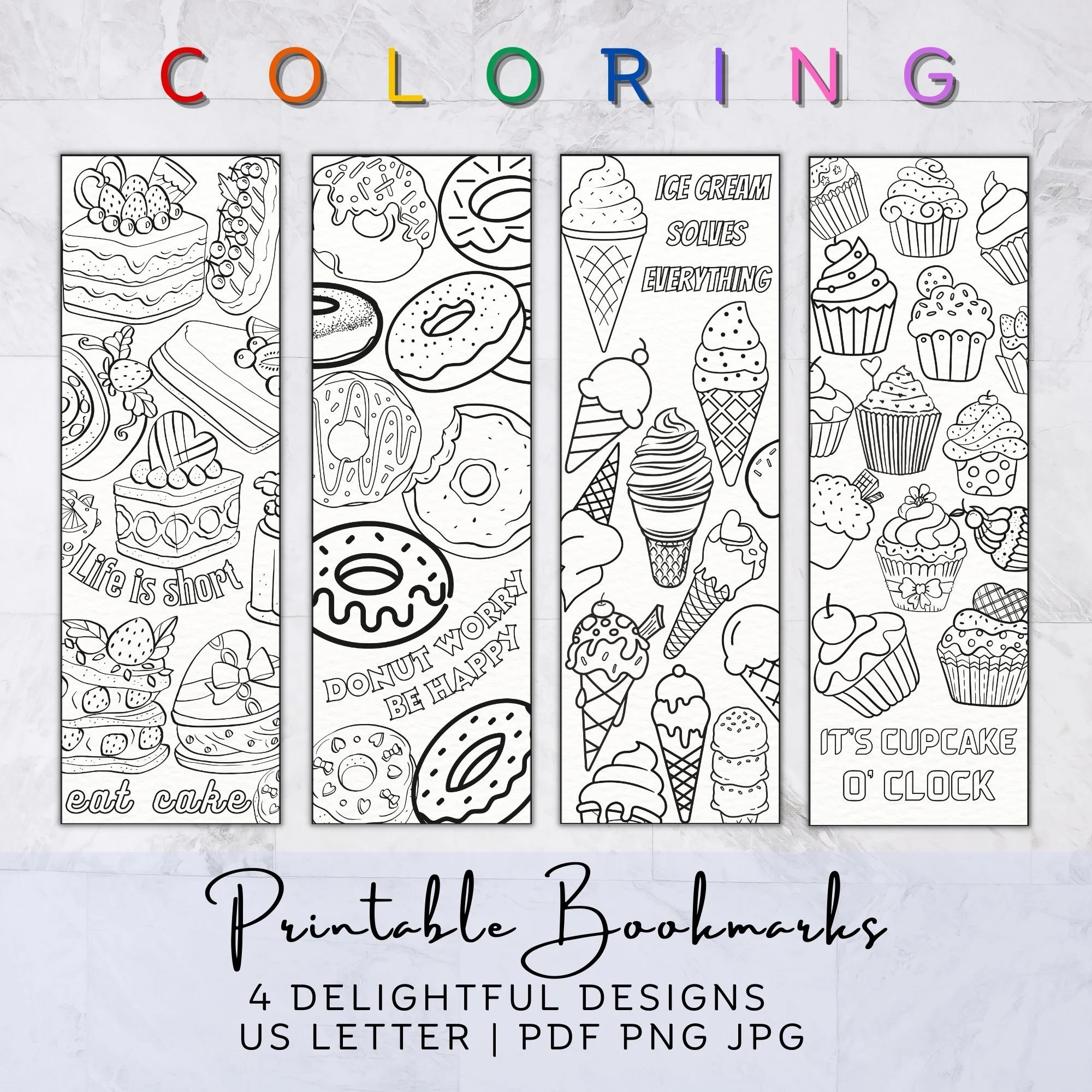 Printable Coloring Bookmarks Cute Dessert Coloring Pages Kids And Adult Bookmark Set Classroom Homeschool Activity Digital Download Etsy Printable Coloring Bookmarks Cute Dessert Coloring Pages Kids And Adult Bookmark Set Classroom Homeschool Activity Digital Download Etsy