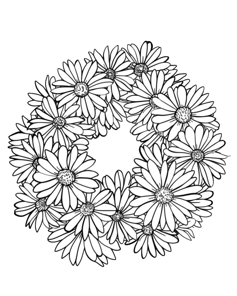 Printable Coloring Pages Wreath Coloring Pages Printable Coloring Pages Wreath Coloring Pages