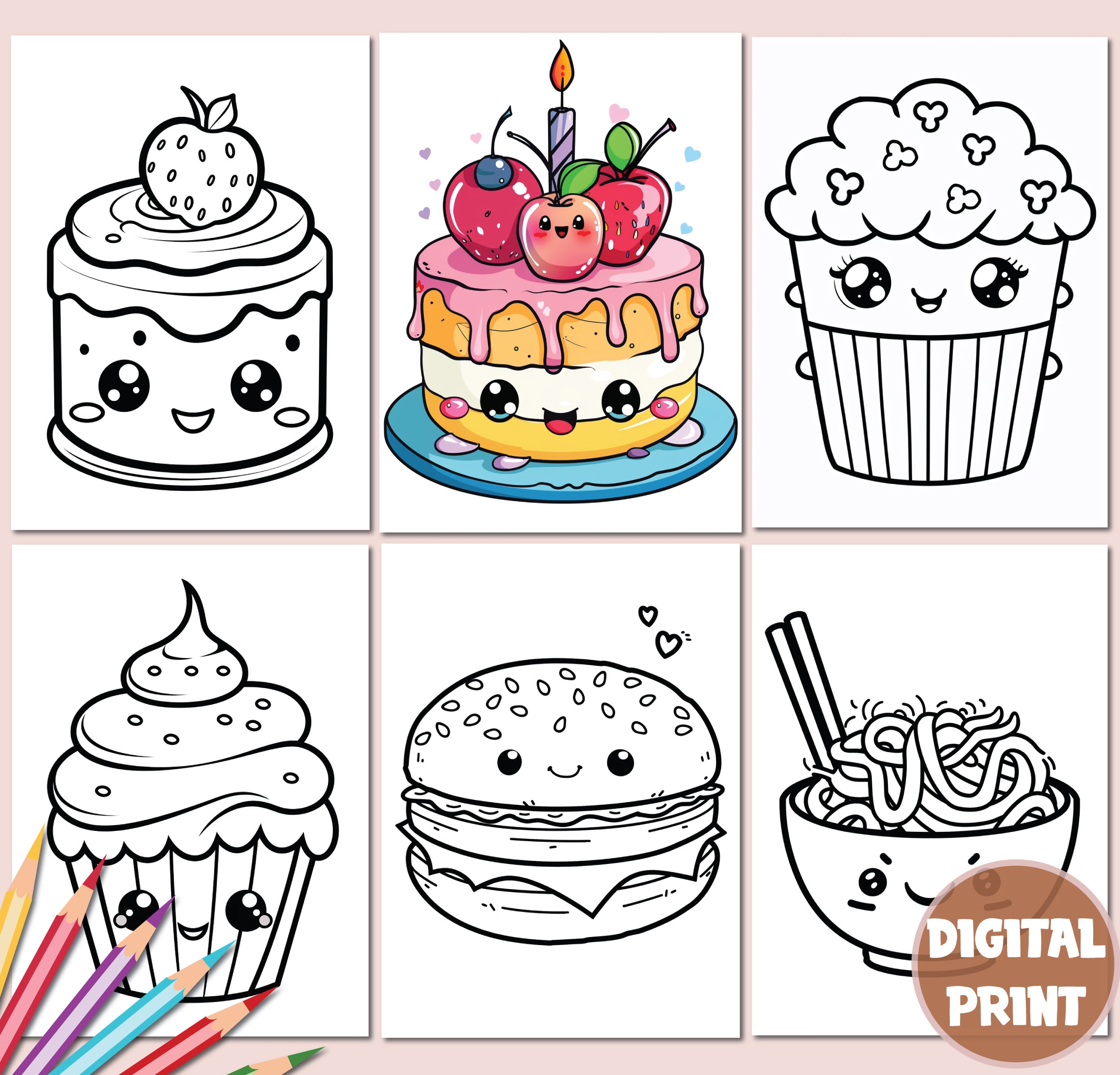 Printable Cute Kawaii Sweet Coloring Pages For Kids And Adults Coloring Book Food Milktea Sweets Activity Sheets Digital Download PDF Etsy Printable Cute Kawaii Sweet Coloring Pages For Kids And Adults Coloring Book Food Milktea Sweets Activity Sheets Digital Download PDF Etsy