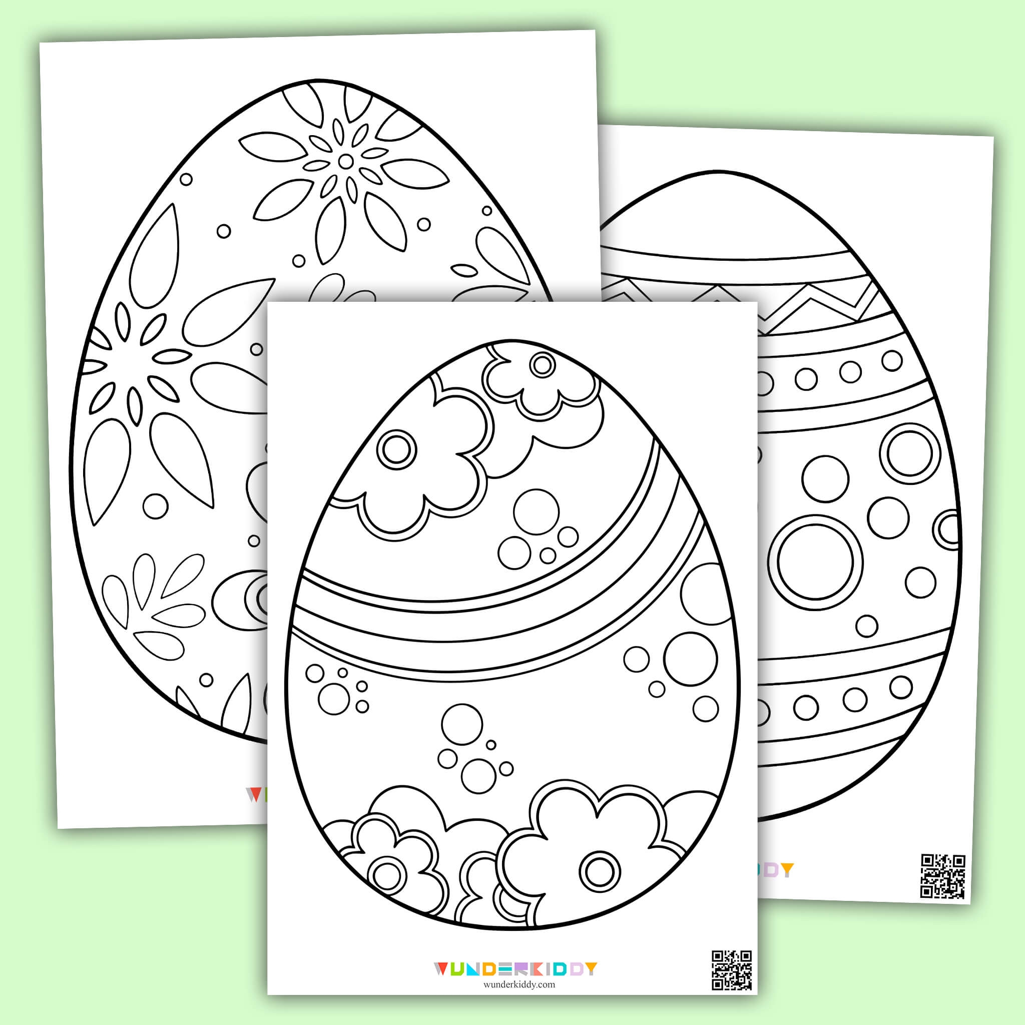 Printable Easter Egg Template And Colouring Page PDF Printable Easter Egg Template And Colouring Page PDF