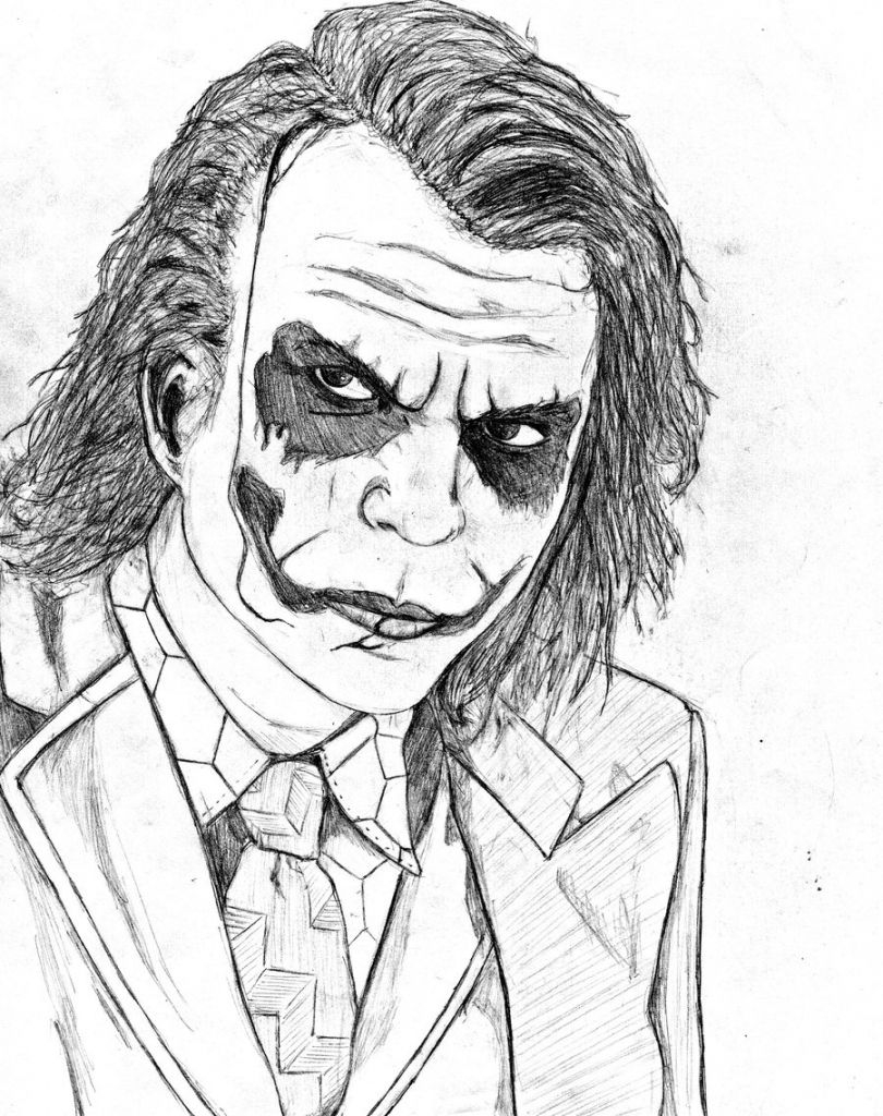 Joker Face Coloring Pages