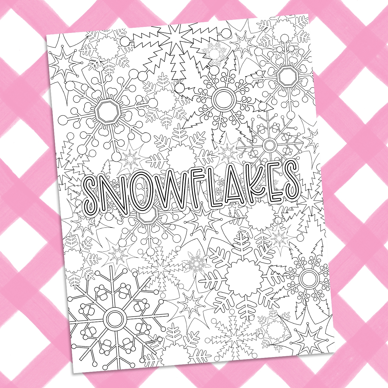 Coloring Pages Snowflake Patterns