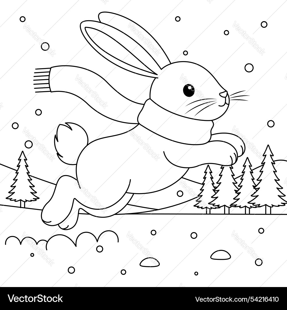 Bunny Coloring Pages Hopping Bunny Coloring Pages Hopping