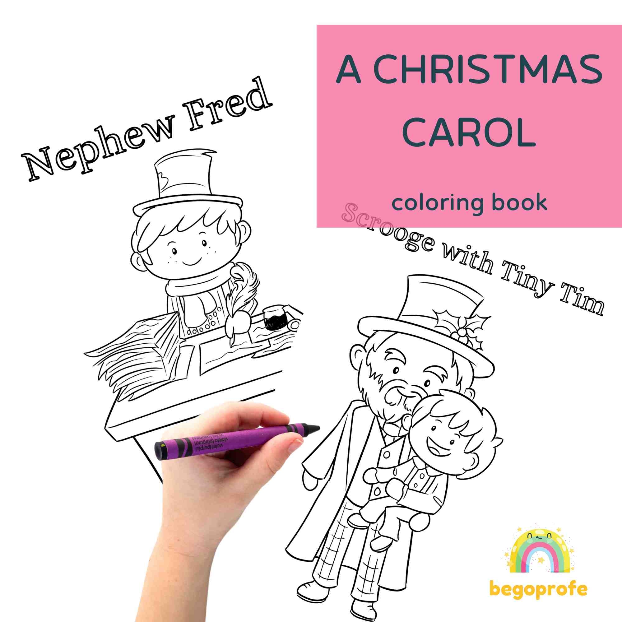 Profes Papel Tijera A Christmas Carol Coloring Pages Hans Christian Andersen December Worksheets