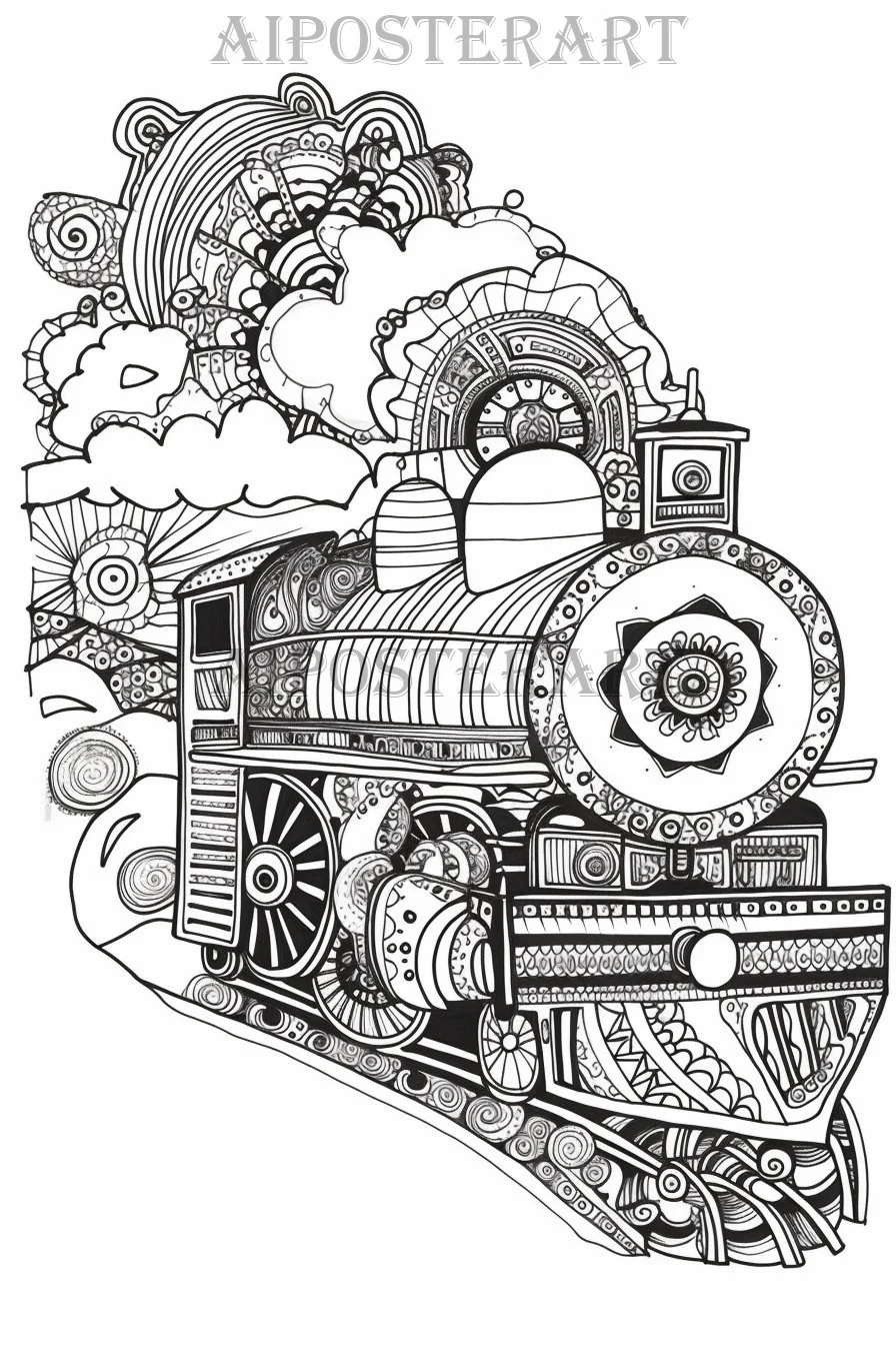 Psychedelic Steam Locomotive Coloring Download Printable Adult Coloring Page Printable Train Coloring Sheet Steam Train Coloring Etsy Psychedelic Steam Locomotive Coloring Download Printable Adult Coloring Page Printable Train Coloring Sheet Steam Train Coloring Etsy