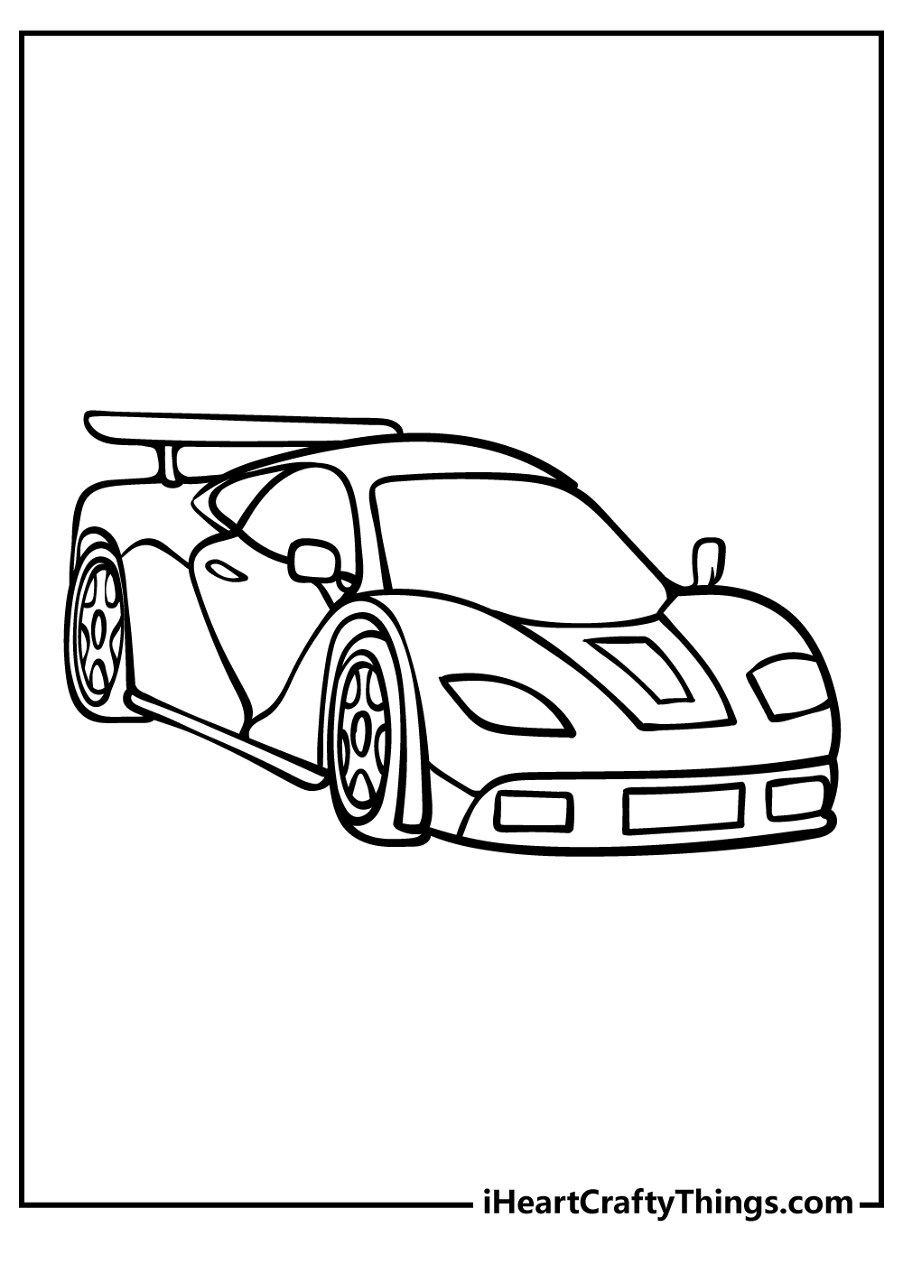 Kids Race Car Coloring Pages