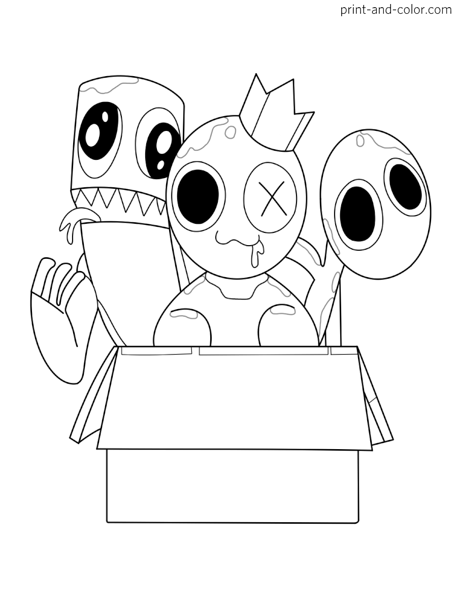 Rainbow Friends Coloring Pages Print And Color Rainbow Friends Coloring Pages Print And Color