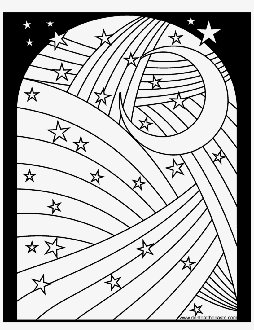 Star Rainbow Coloring Pages