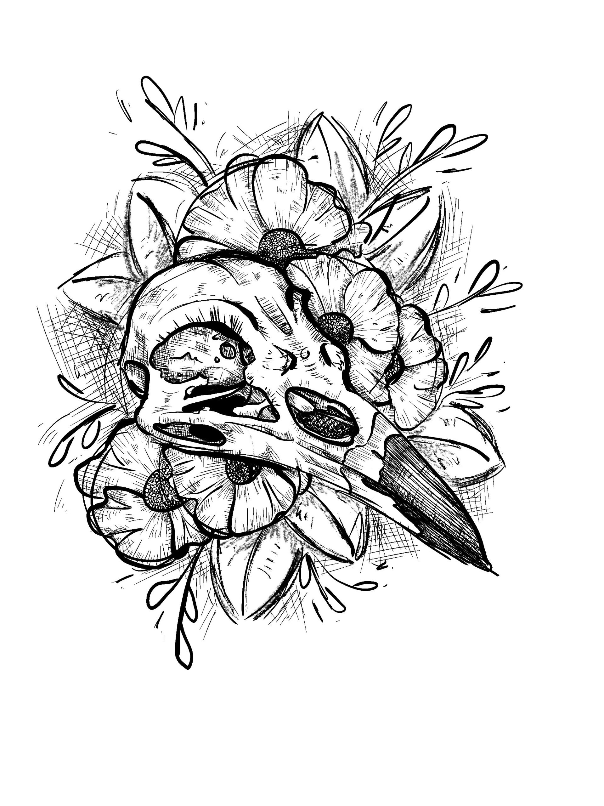 Ram Skull Coloring Page Jamie Walton Art Ram Skull Coloring Page Jamie Walton Art