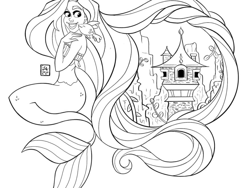Rapunzel Mermaid 2 Images Behance