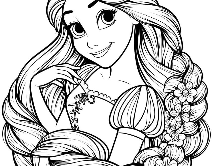 Rapunzel Tangled Coloring Pages 37 Free Sheets