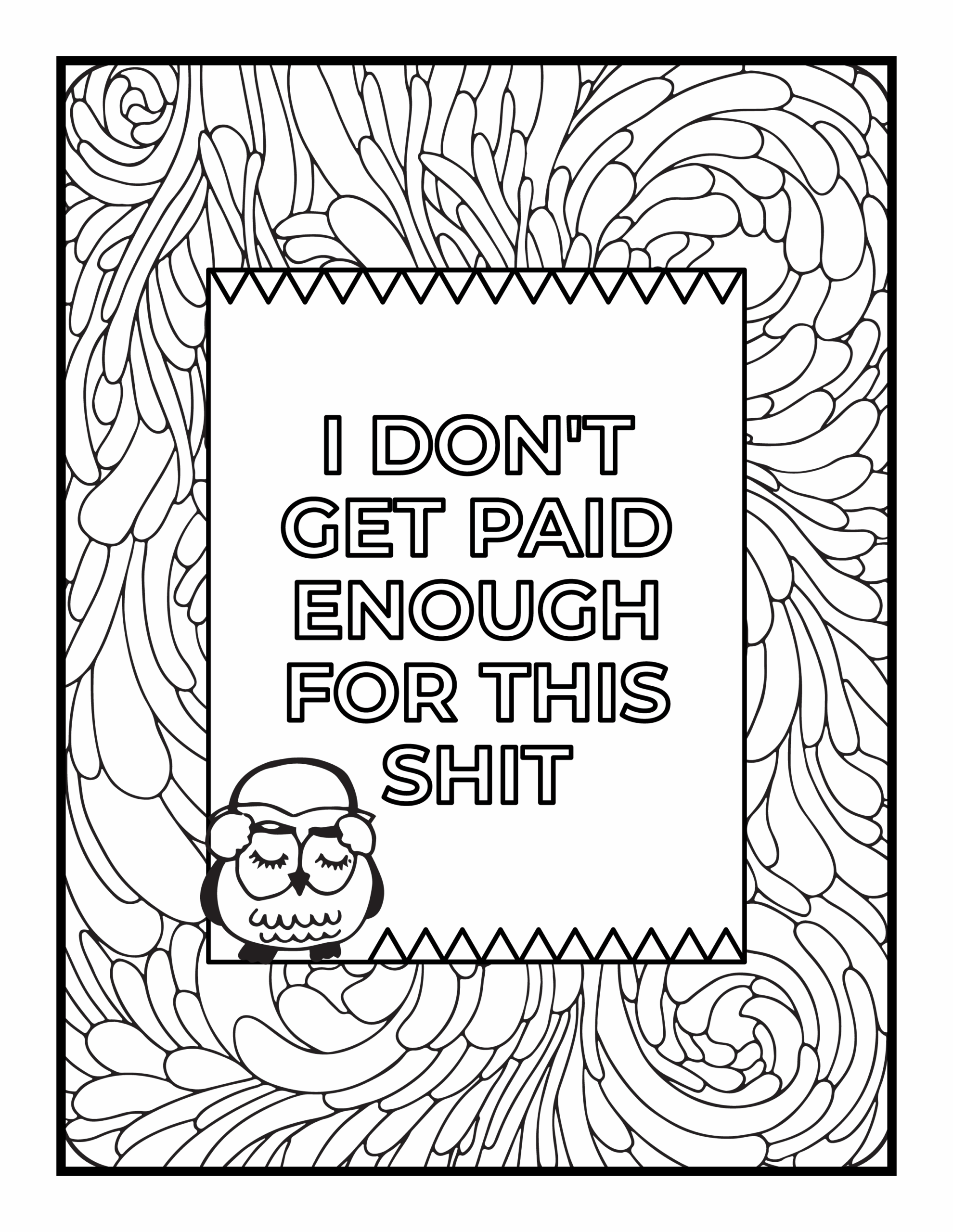 Word Funny Coloring Pages For Adults Word Funny Coloring Pages For Adults