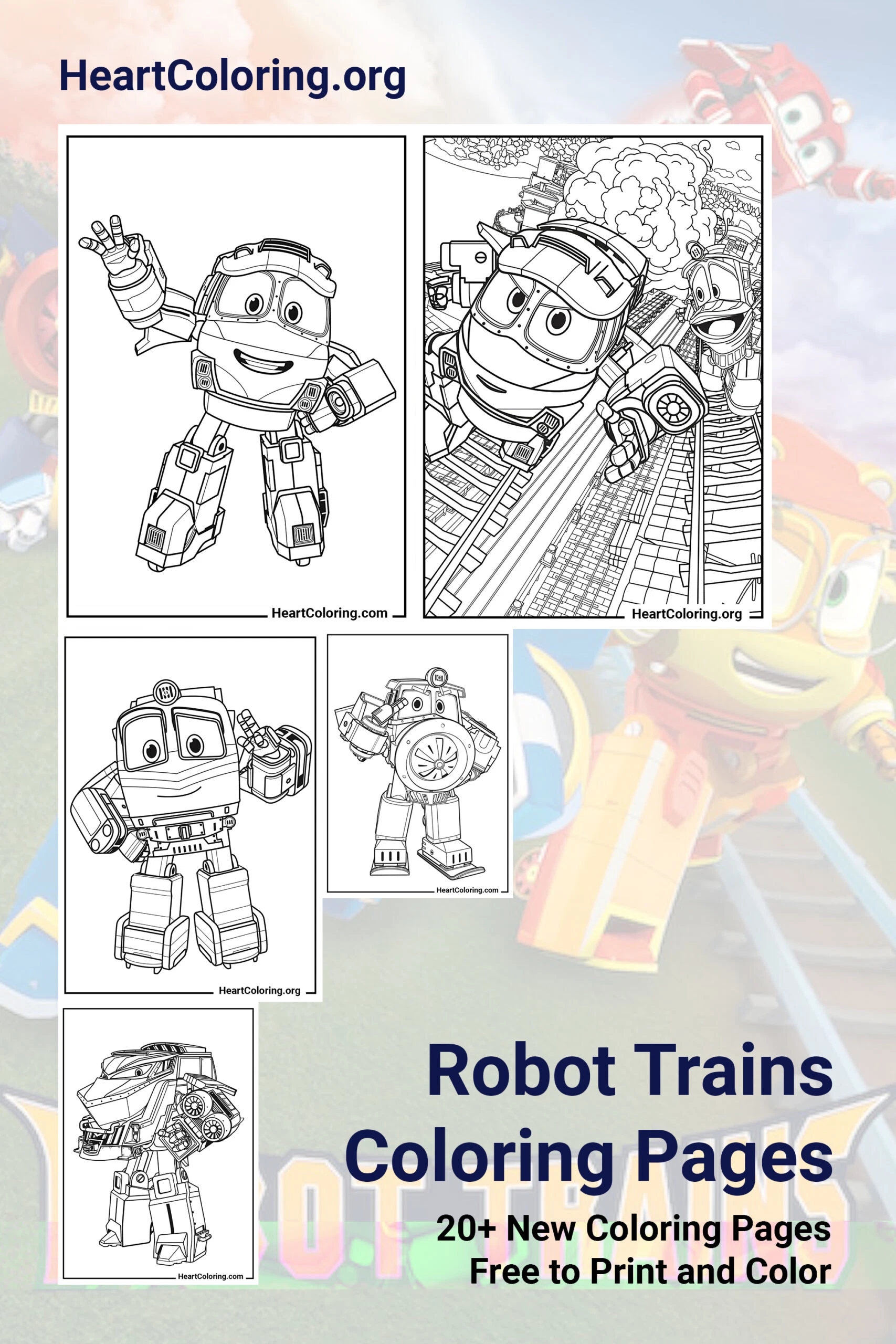 robot trains coloring pages free printable fun for kids robot trains coloring pages free printable fun for kids