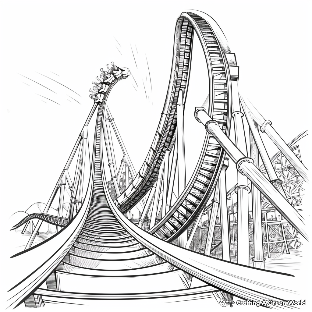 Roller Coaster Coloring Pages Free Printable Roller Coaster Coloring Pages Free Printable
