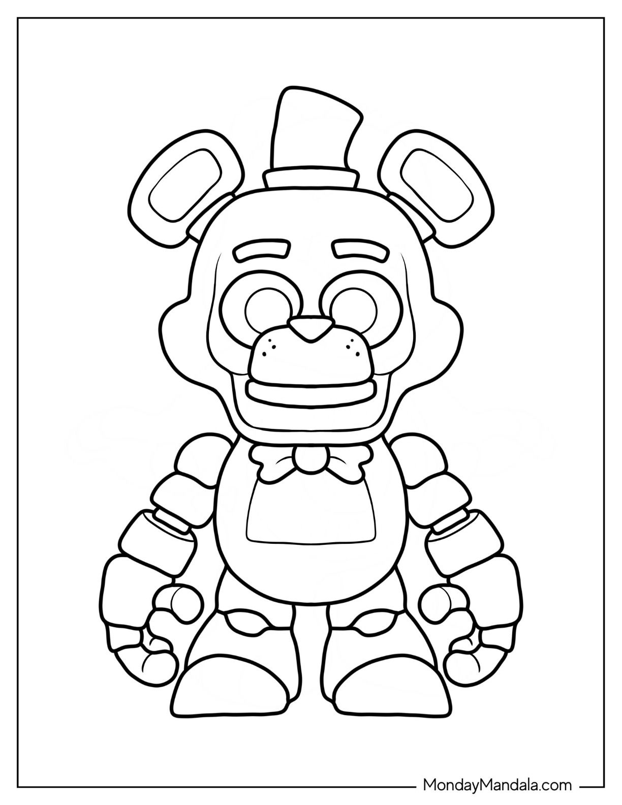 F-Naf Coloring Pages Bon Bon