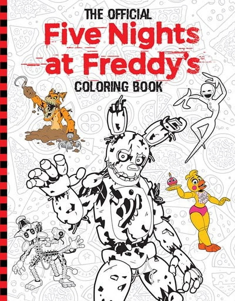 Scott Cawthon Five Nights At Freddy s Official Coloring Book An AFK Book Paperback Walmart