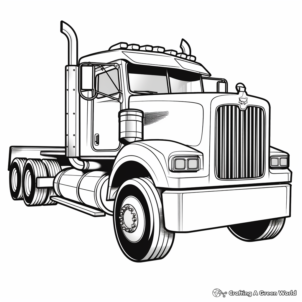 Semi Truck Trailer Coloring Pages Free Printable Semi Truck Trailer Coloring Pages Free Printable