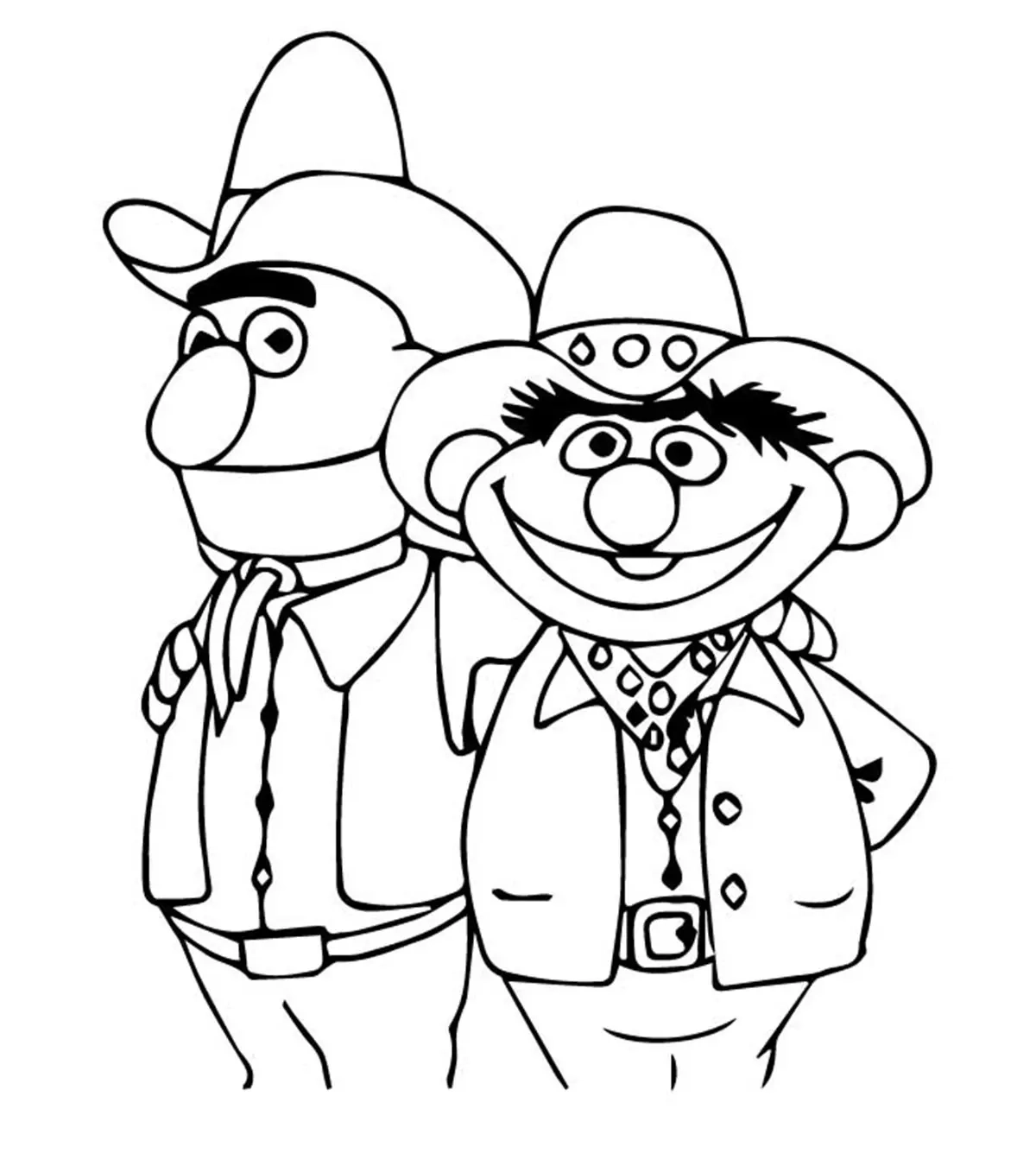Free Blank Printable Sesame Street Coloring Pages