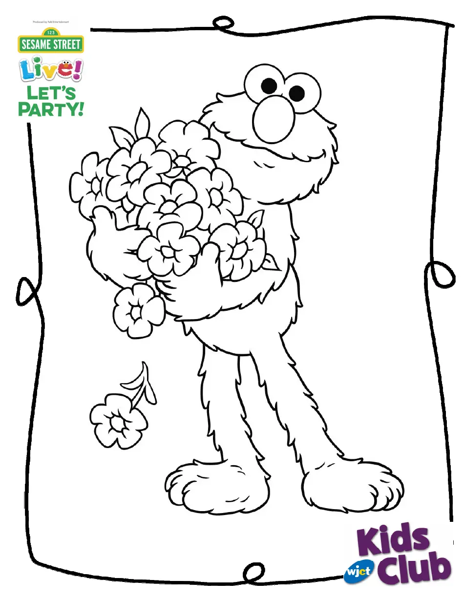 Sesame Street Elmo Coloring Page Download Printable PDF Templateroller