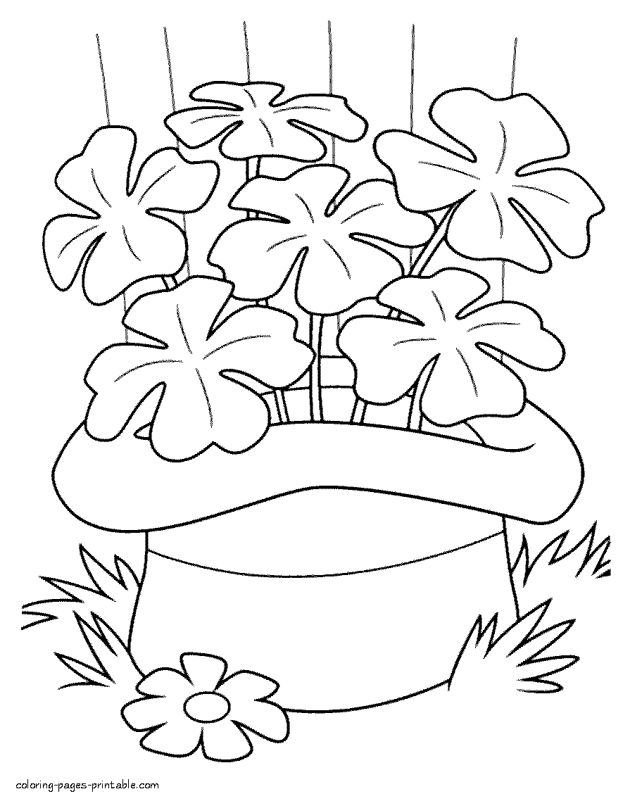 Shamrock Coloring Page Spring Holiday St Patrick COLORING PAGES PRINTABLE COM Shamrock Coloring Page Spring Holiday St Patrick COLORING PAGES PRINTABLE COM