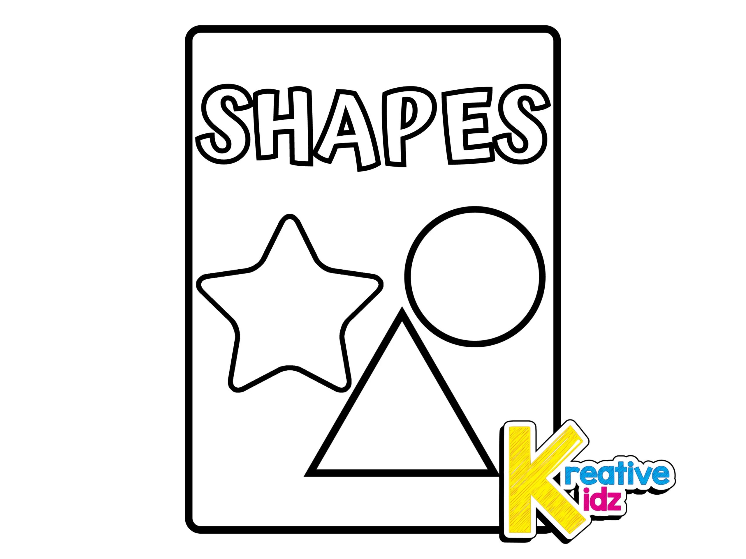 Shapes Coloring Pages For Kindergarten Shapes Coloring Pages For Kindergarten