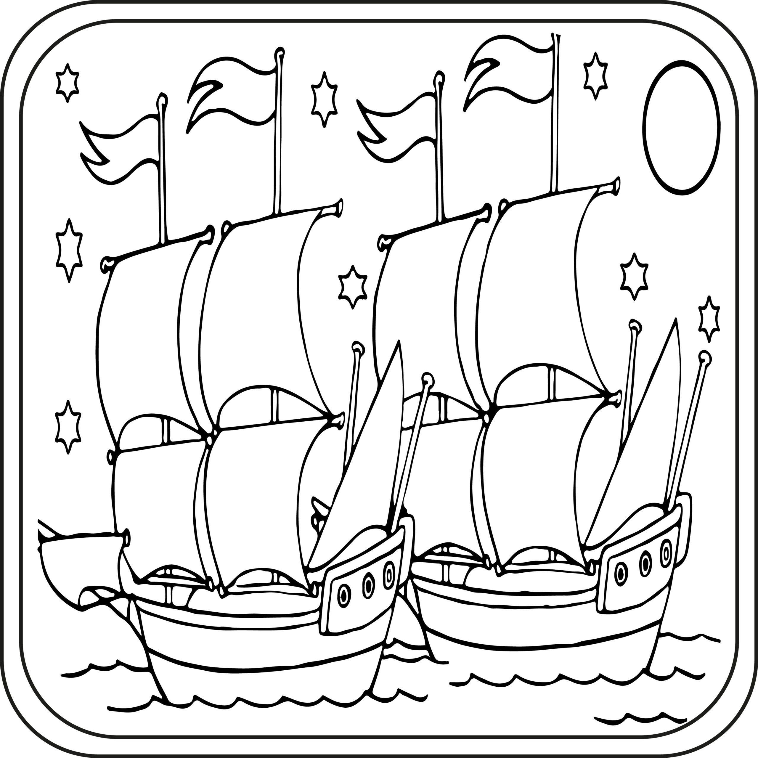 Preschool Boat Coloring Pages Preschool Boat Coloring Pages