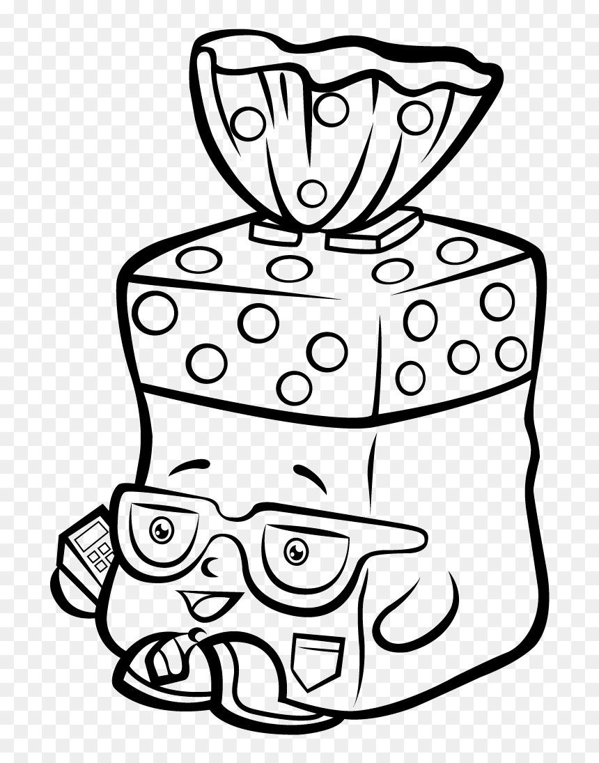 Shopkins Season 1 Bread Head Coloring Page Shopkins Coloring Pages HD Png Download Vhv