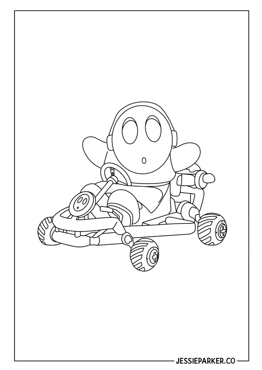 Shy Guy Colouring Pages Super Mario Bros Free Printables Jessie Parker