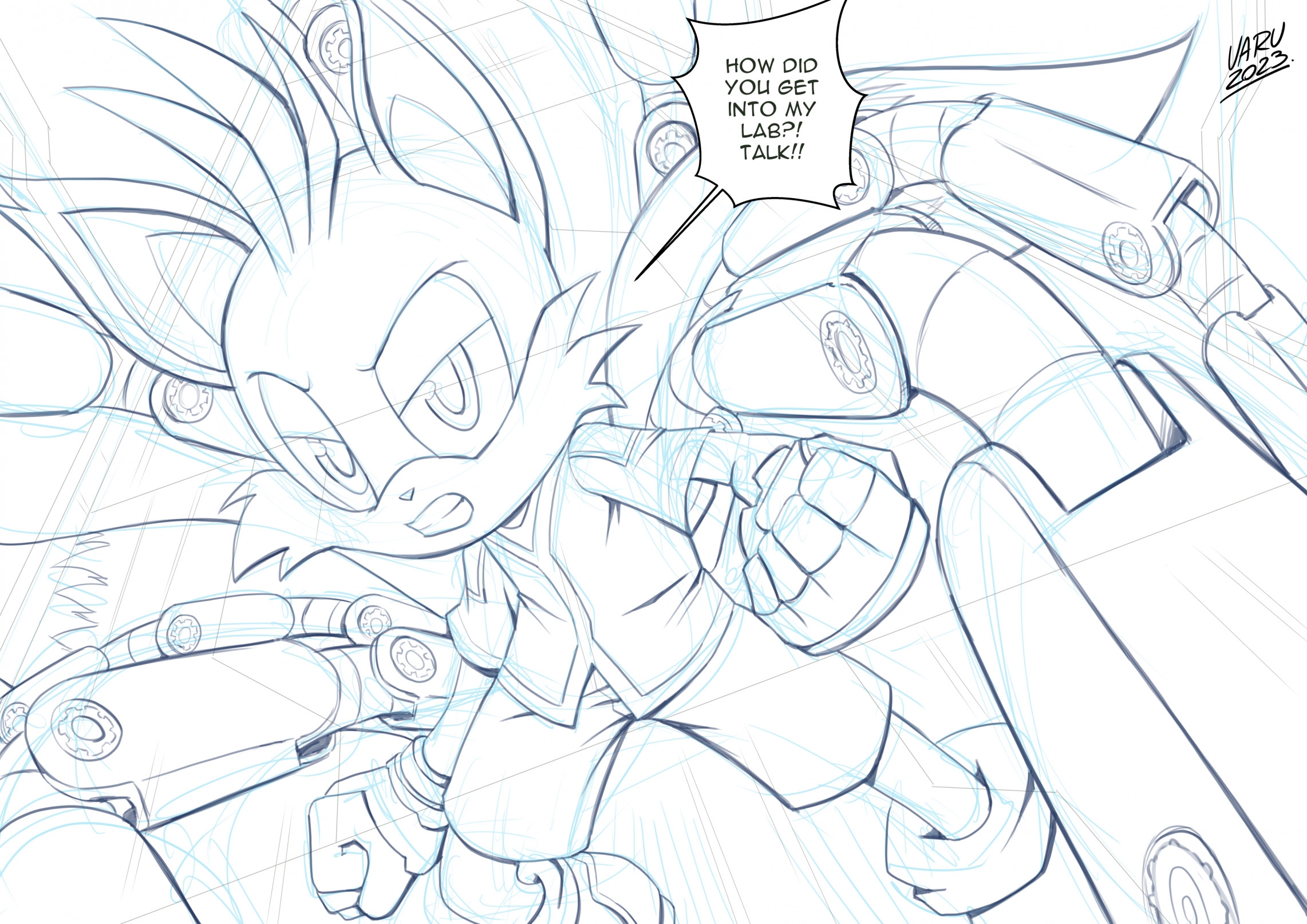 Sketch Tails Nine By VaruStudio Fur Affinity dot Net