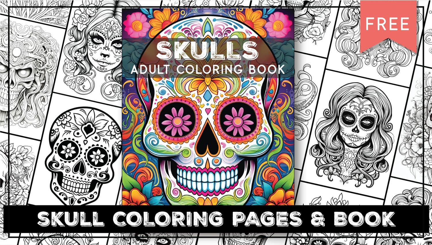 Cute Sugar Skull Coloring Pages