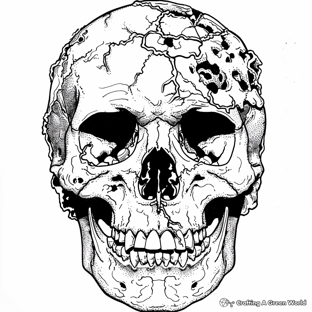 Skull For Adults Coloring Pages Free Printable 