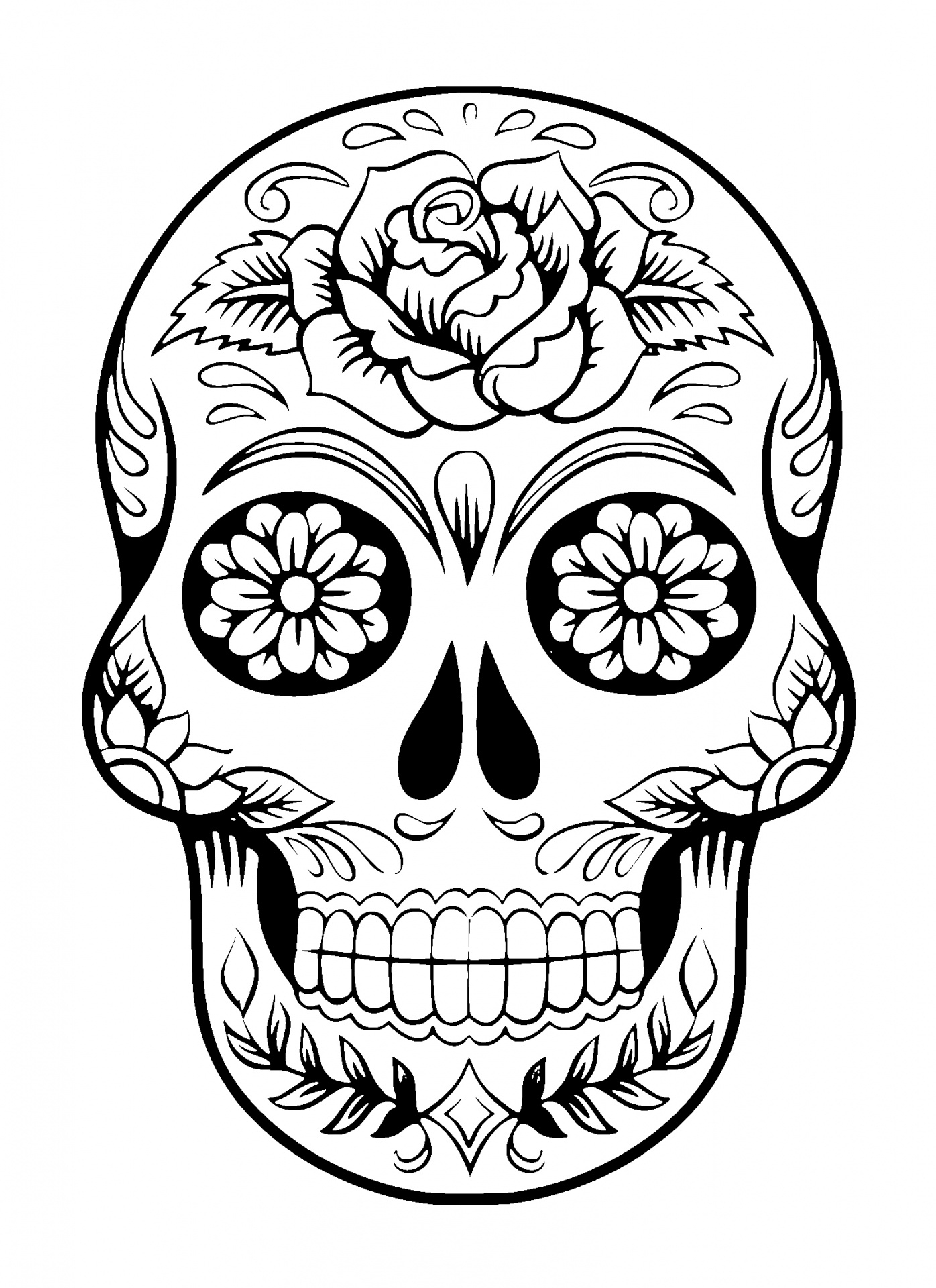 Skull sugar Skull tattoo art illustration Free Image From Needpix Skull sugar Skull tattoo art illustration Free Image From Needpix