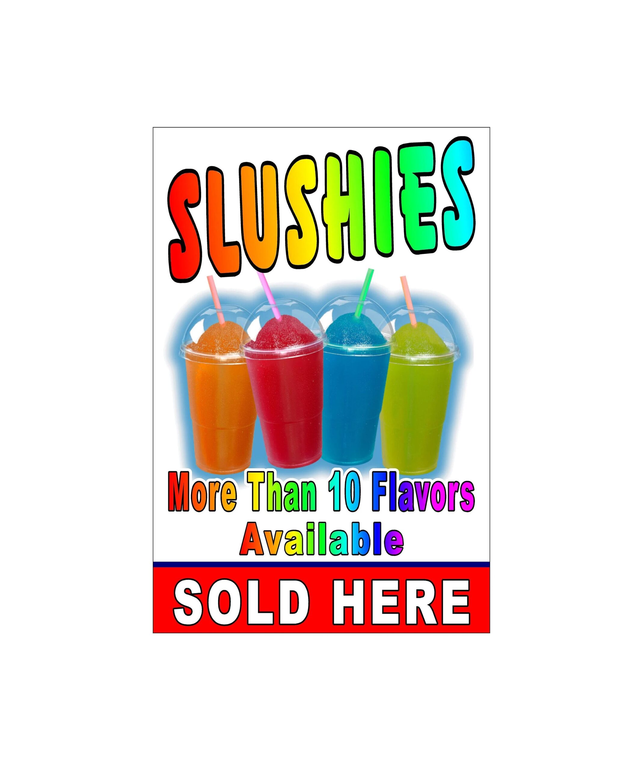Slushies Sold Here Over 10 Flavors Available Advertising Poster Sign 24 x36 Etsy Slushies Sold Here Over 10 Flavors Available Advertising Poster Sign 24 x36 Etsy