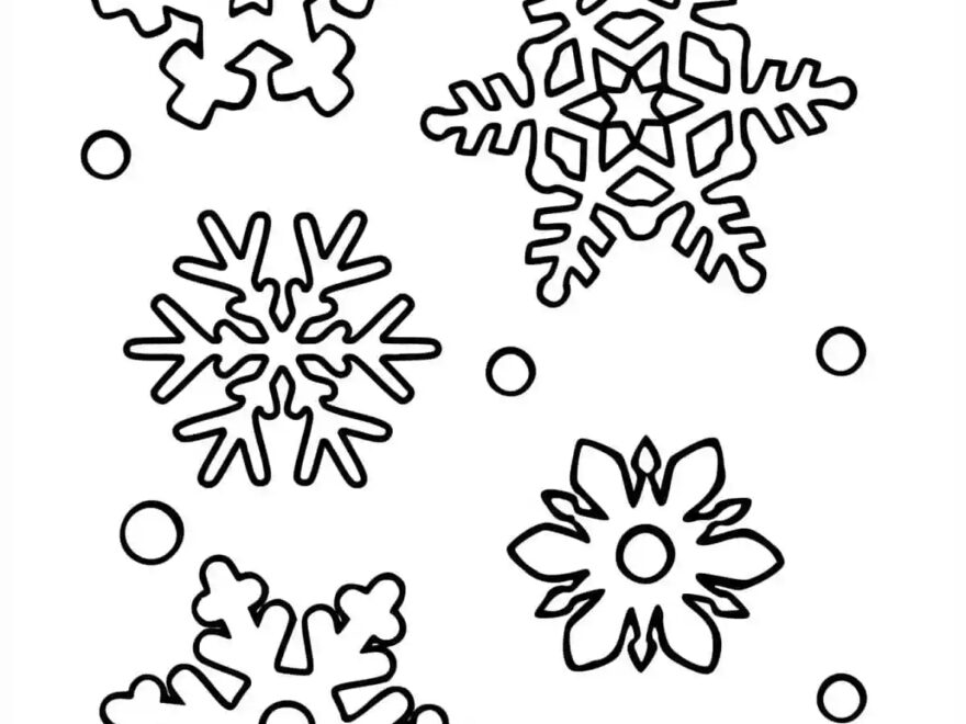 Snowflake Coloring Pages Skip To My Lou