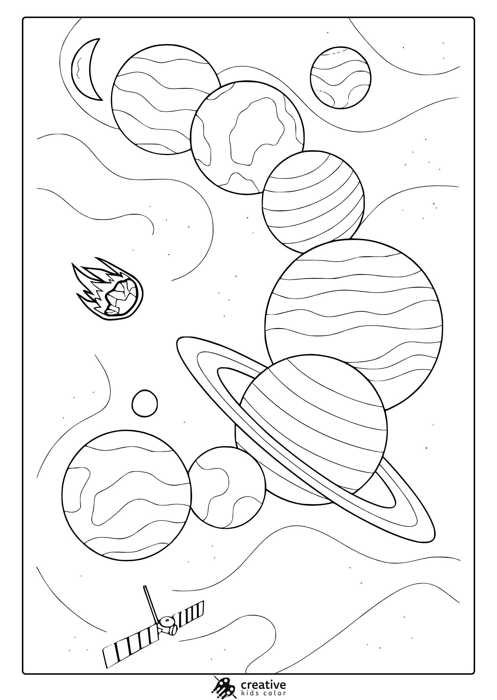 Solar System Coloring Pages Free Fun Printables Solar System Coloring Pages Free Fun Printables