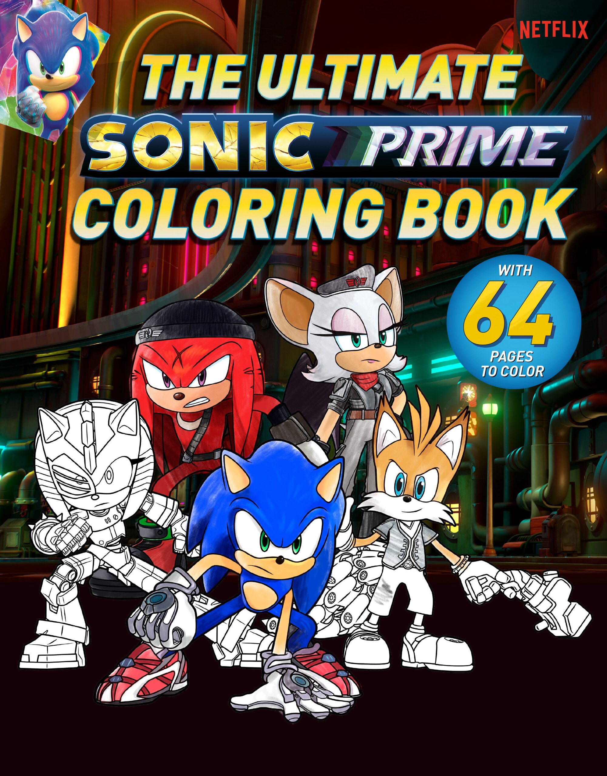 Sonic Prime Activity Book Volume 1 Ultimate Sonic Prime Coloring Book