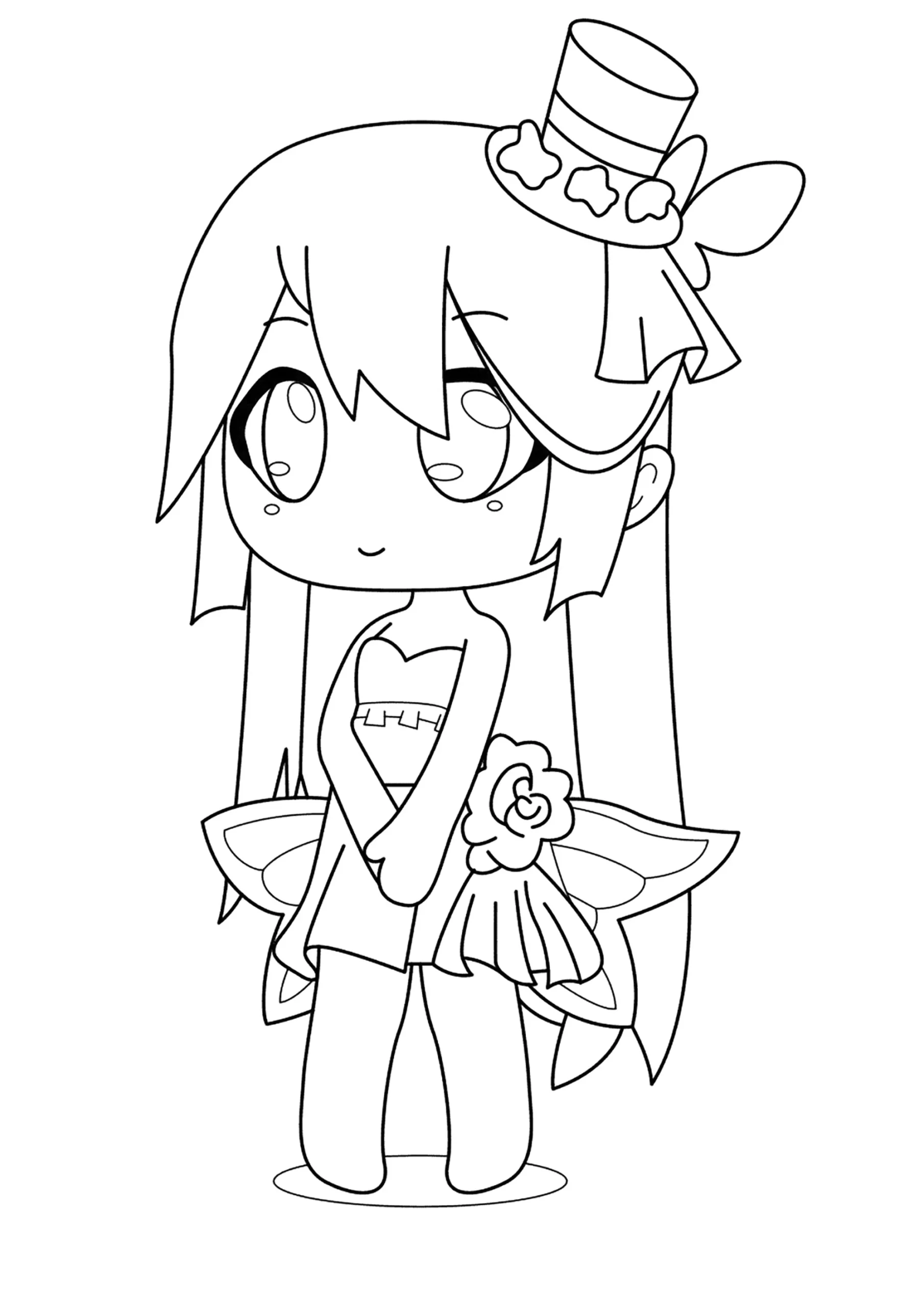 Sparky Gacha Life Coloring Pages