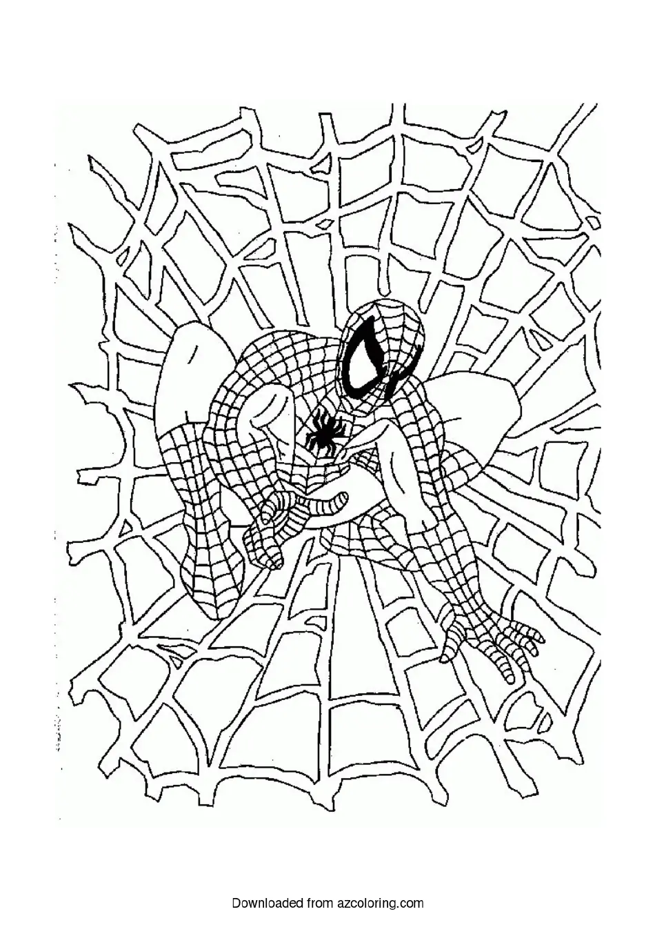 Super Coloring Pages Spider